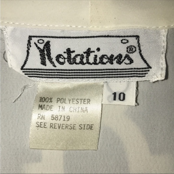 Vintage 80s double breasted nautical feel blouse L - Picture 5 of 7